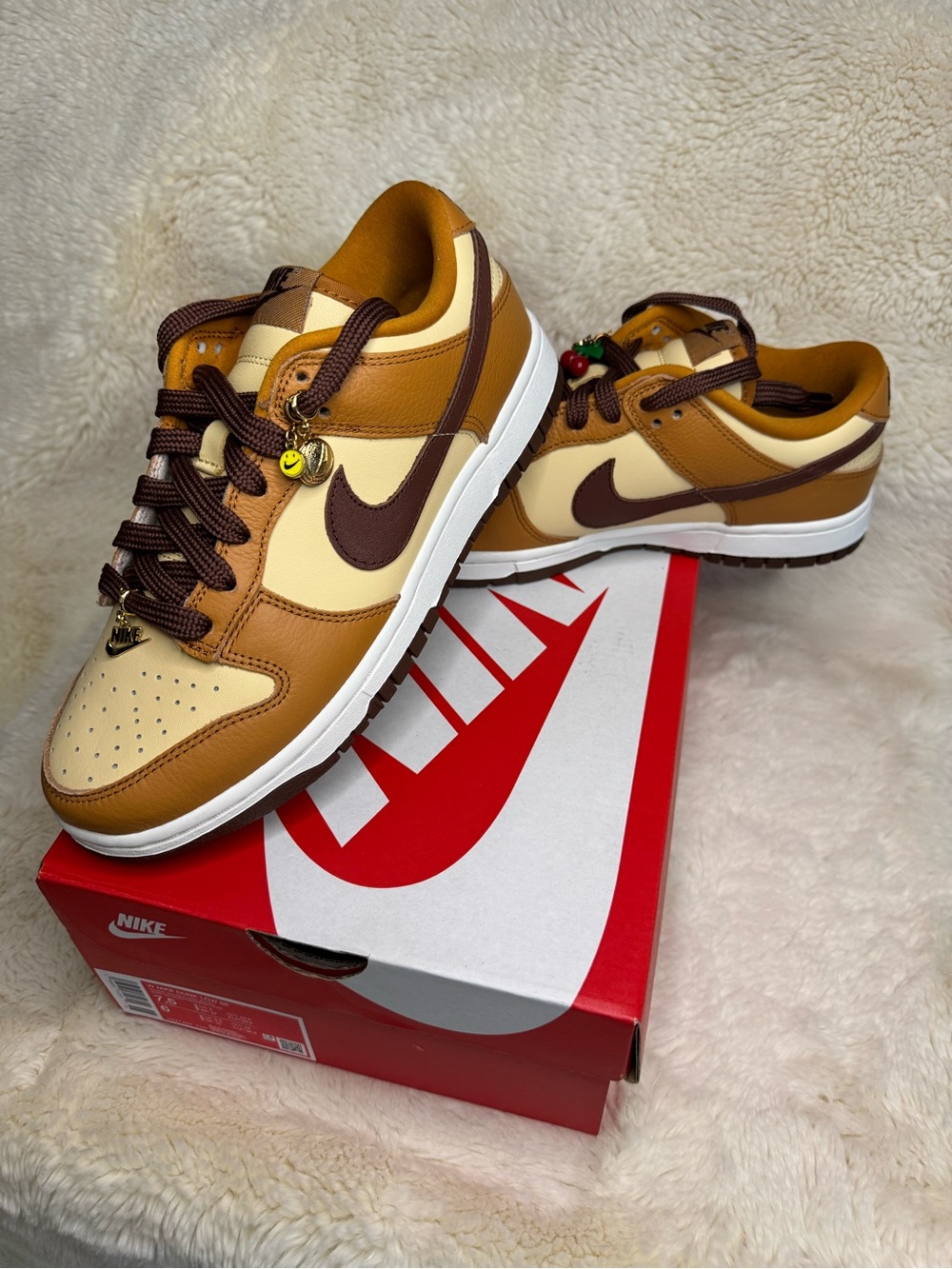 New in Box 🍫 Women’s Nike Dunk Low SE Desert Ochre Cherry 🍒- Size 7.5